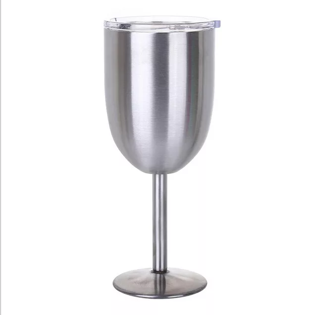 10 oz stemed wine stainless tumber