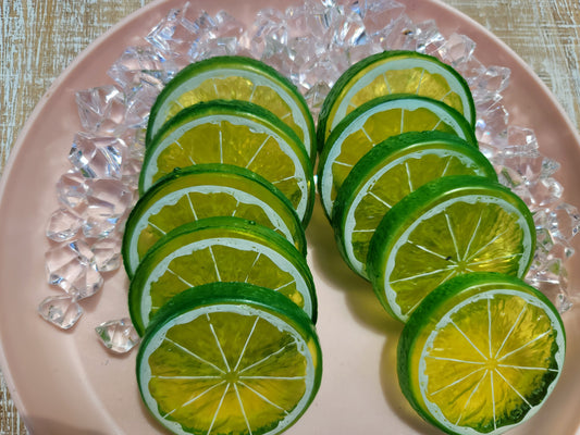 10 pack imitation fake lime slices
